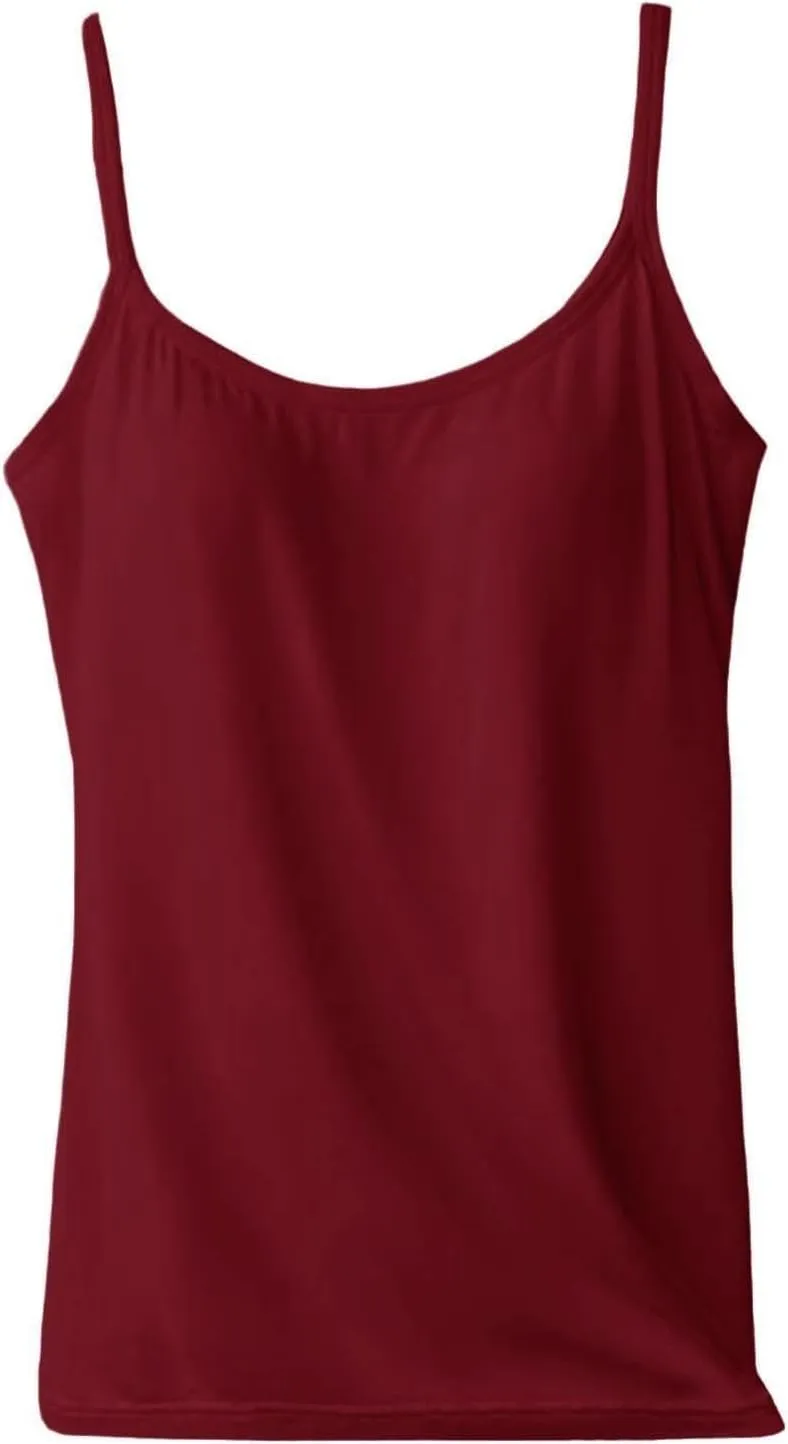 LCMTWX Built In Bra Tank Tops For Women Camisole With Frame Bra Undershirt Shelf Bra Tank Tops For Women Tank Top Women