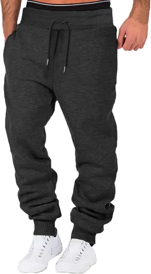 LCMTWX Mens Sweatpants Leggings Tooling Trousers Pants Solid Casual Men's Pants Stretch Waist Cargo Pants