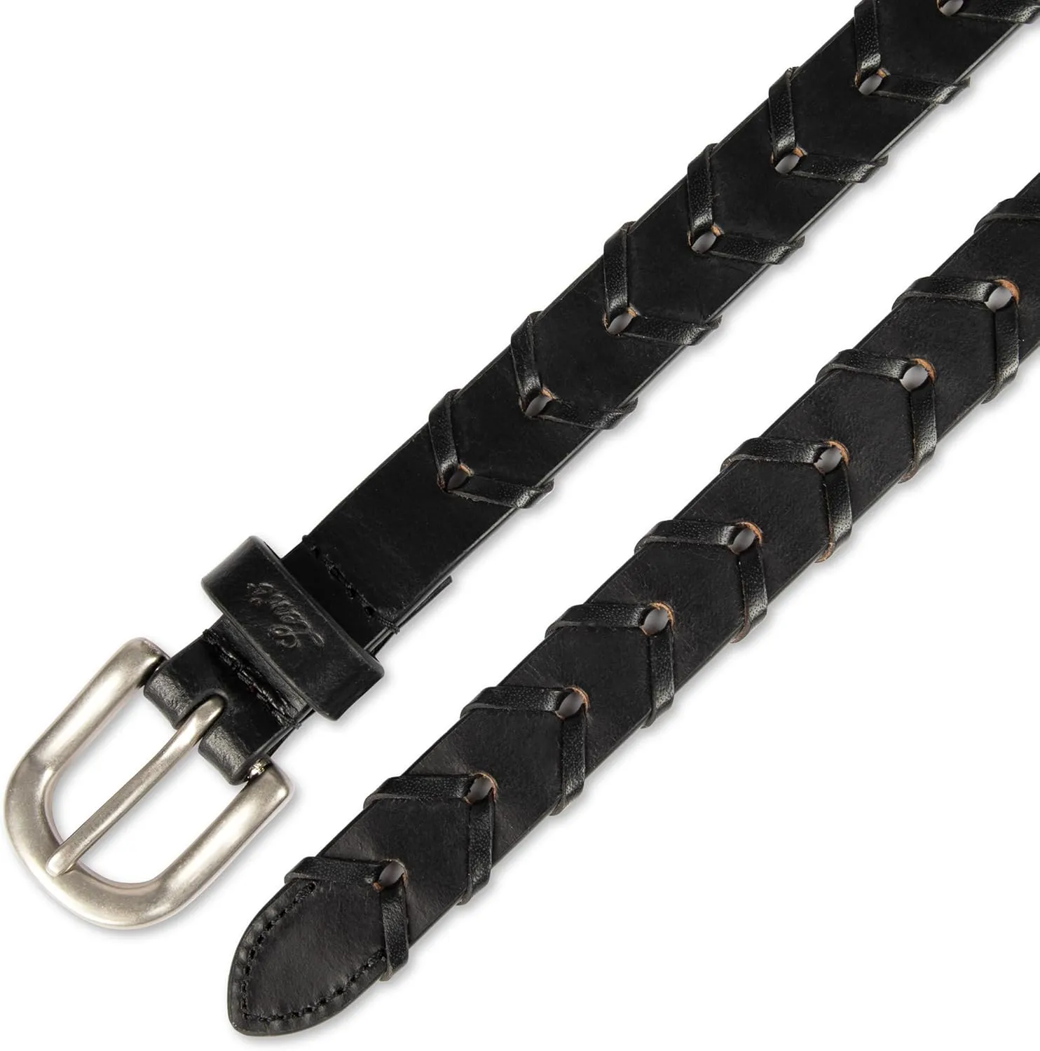 Levi's Women's Fully Adjustable Skinny Braided Leather Casual Belt