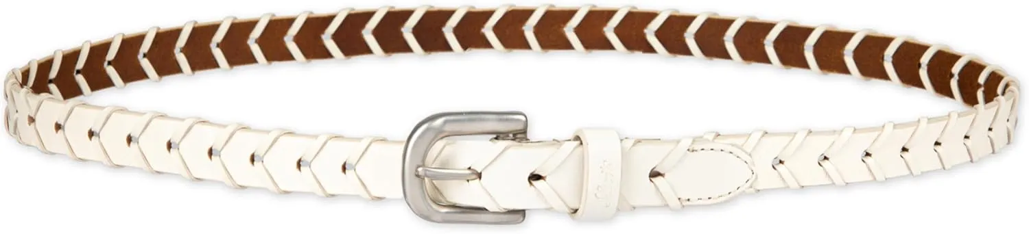 Levi's Women's Fully Adjustable Skinny Braided Leather Casual Belt