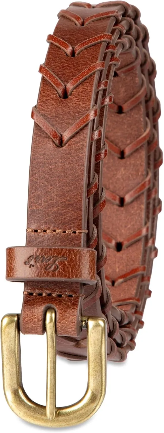 Levi's Women's Fully Adjustable Skinny Braided Leather Casual Belt
