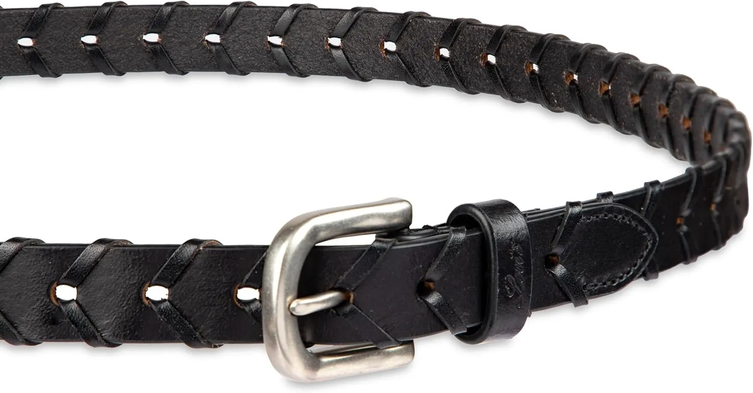 Levi's Women's Fully Adjustable Skinny Braided Leather Casual Belt
