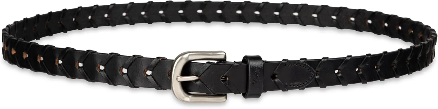 Levi's Women's Fully Adjustable Skinny Braided Leather Casual Belt