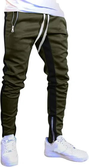 Men Hiking Joggers Sweatpants All Solid Color Painting Cotton Linen Loose Plus Size Loose Straight Sweatpants for Men