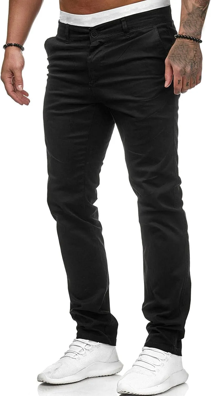 Men Hiking Joggers Sweatpants All Solid Color Painting Cotton Linen Loose Plus Size Loose Straight Sweatpants for Men