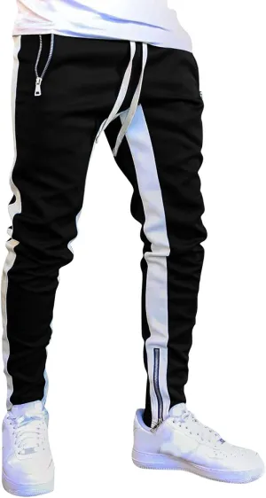 Men Hiking Joggers Sweatpants All Solid Color Painting Cotton Linen Loose Plus Size Loose Straight Sweatpants for Men