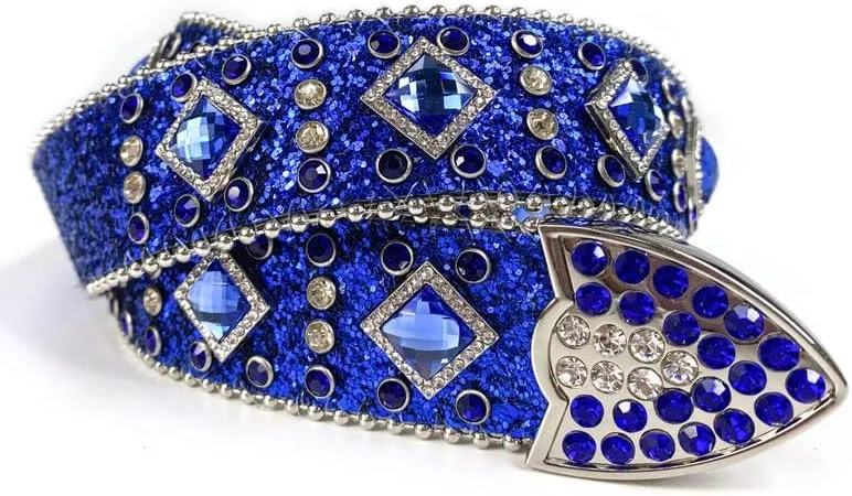 Men Women Rhinestone Belt Bling Strap Belt Female Crystal Studded Belt for Formal Dress