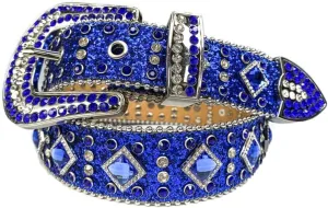 Men Women Rhinestone Belt Bling Strap Belt Female Crystal Studded Belt for Formal Dress
