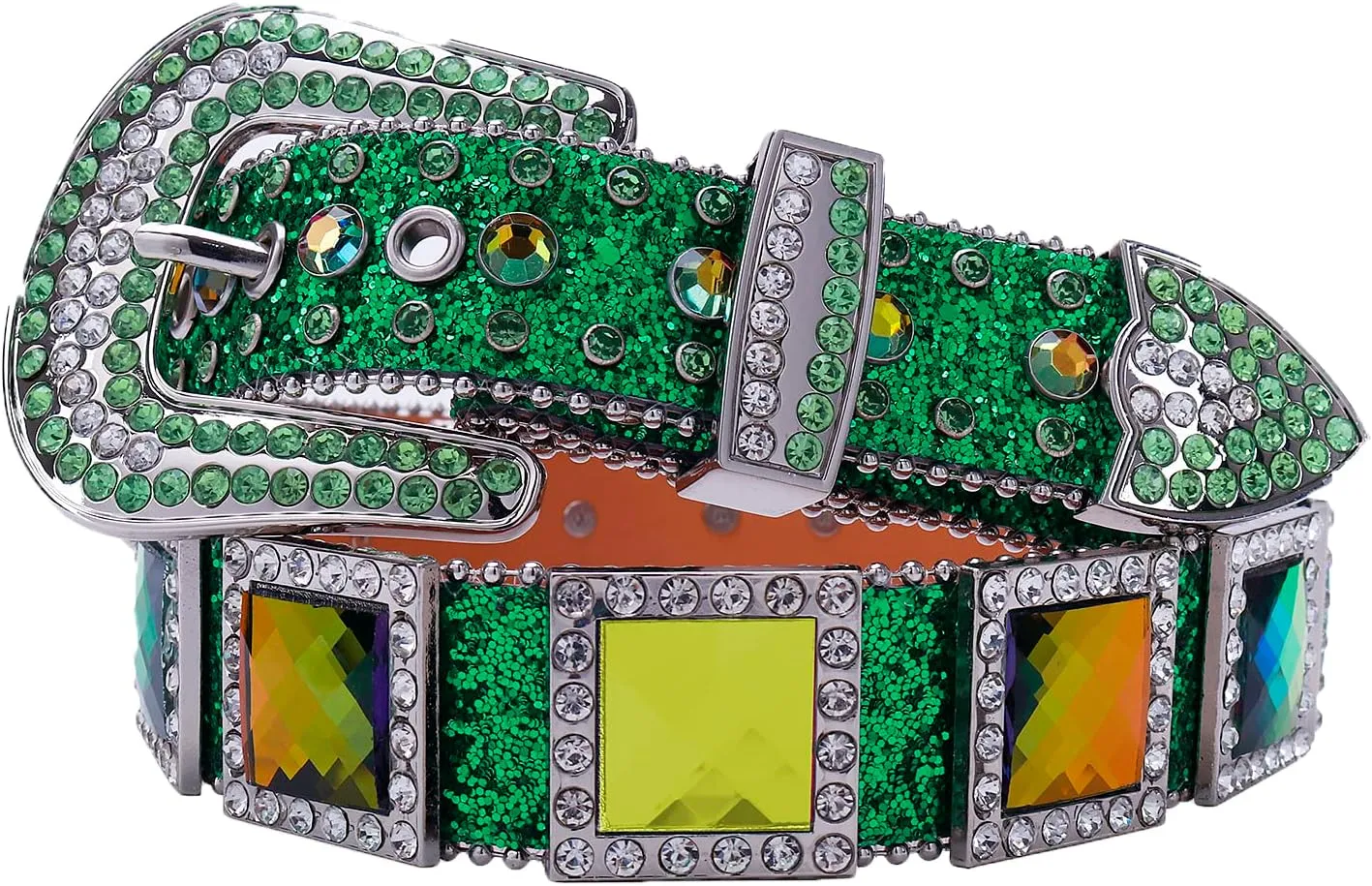 Men Women Rhinestone Belt Bling Strap Belt Female Crystal Studded Belt for Formal Dress