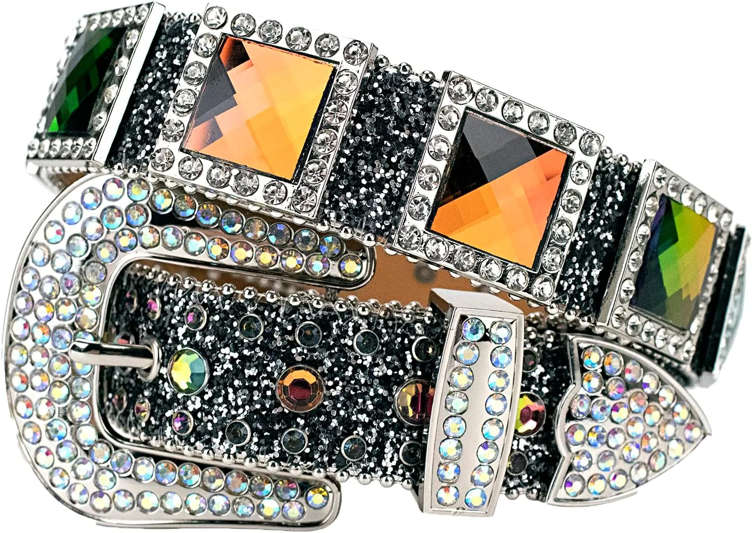 Men Women Rhinestone Belt Bling Strap Belt Female Crystal Studded Belt for Formal Dress