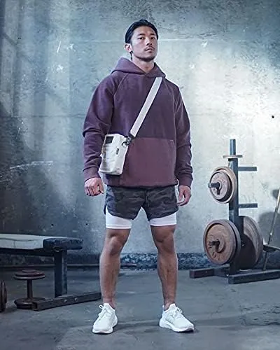Men's 2 in 1 Workout Tennis Shorts with Liner 7 Inch Gym Shorts for Men Basketball Shorts Athletic Running Shorts