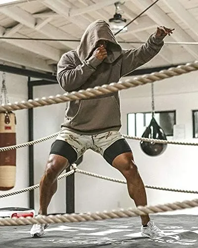 Men's 2 in 1 Workout Tennis Shorts with Liner 7 Inch Gym Shorts for Men Basketball Shorts Athletic Running Shorts
