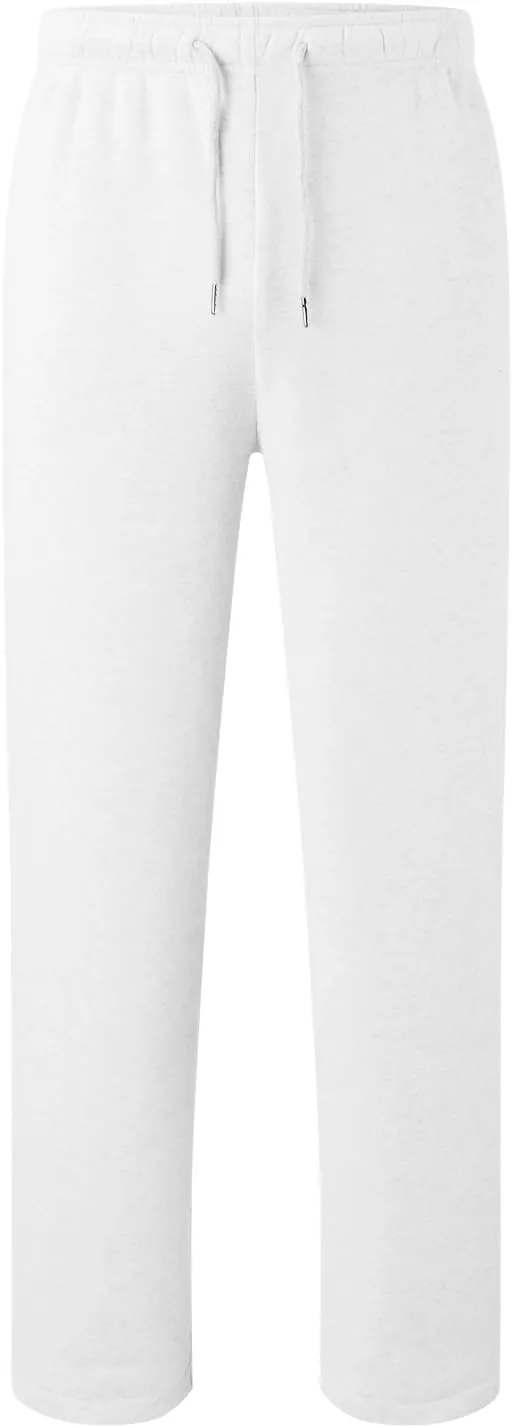 Men's Athletic Pants Rope Loose Waist Joggers Pants, Solid Color Pocket Trousers Loose Sports Workout Trousers