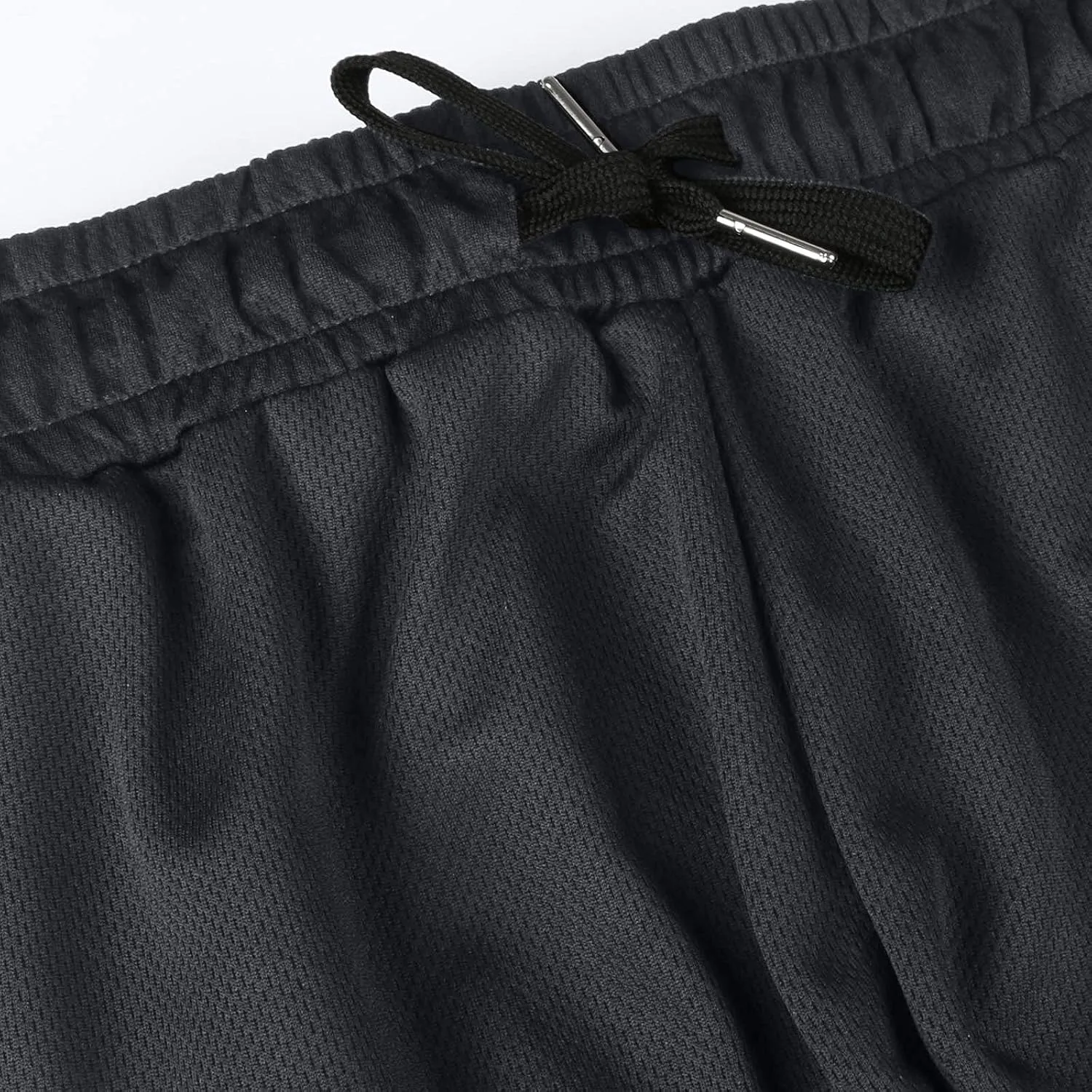Men's Athletic Running Shorts Breathable Mesh Quick Dry Workout Shorts Men Drawstring Fitness Gym Shorts Loose Fit