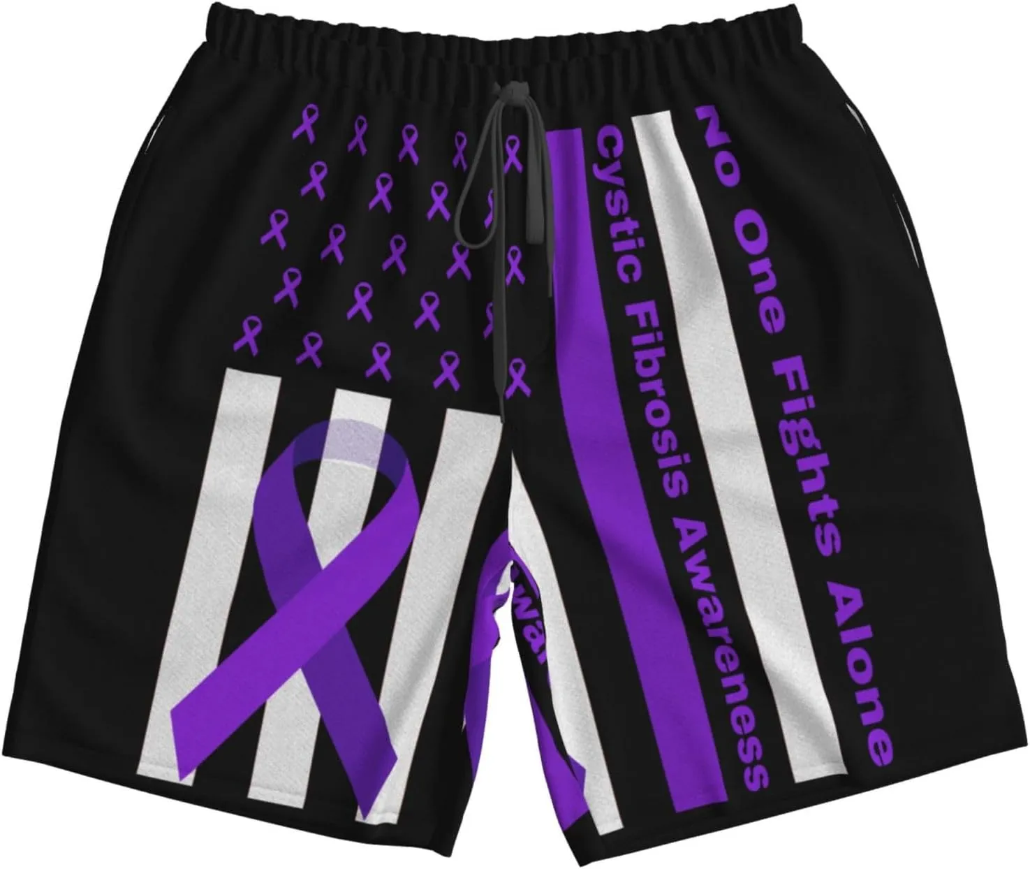 Men's Beach Shorts Drawstring Quick Dry Running Athletic Shorts with Pockets