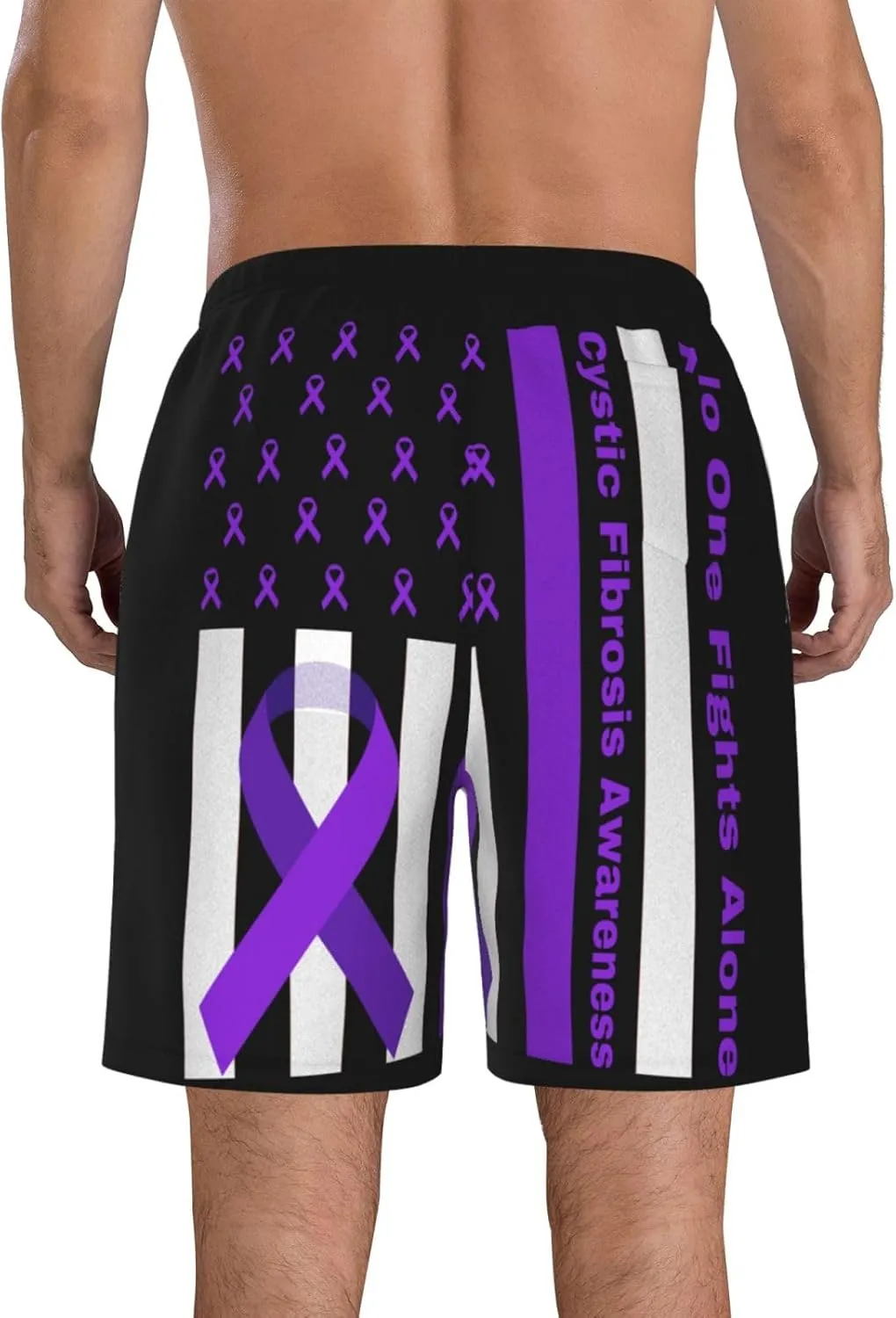 Men's Beach Shorts Drawstring Quick Dry Running Athletic Shorts with Pockets