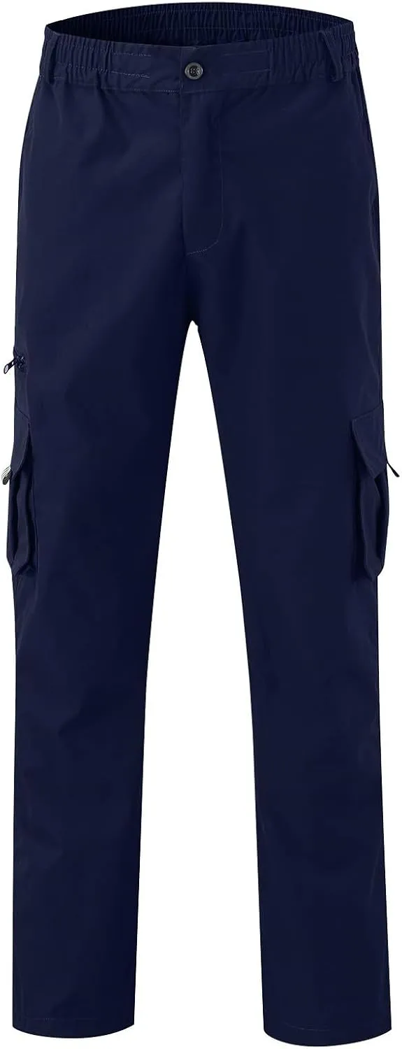 Men's Camo Cargo Pants and Warm Men's Solid Color Work Clothes Pockets and Sanitary Loose Straight Sweatpants for