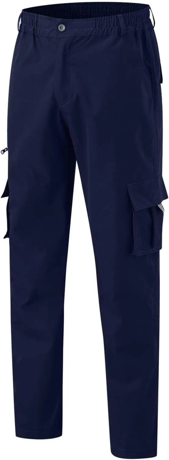 Men's Camo Cargo Pants and Warm Men's Solid Color Work Clothes Pockets and Sanitary Loose Straight Sweatpants for