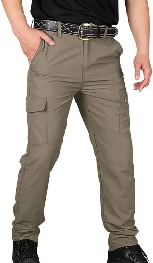 Men's Camo Cargo Pants Trousers Hiking Pants 8 Pocket Plain Comfort Breathable Outdoor Daily Work Pants for Hiking