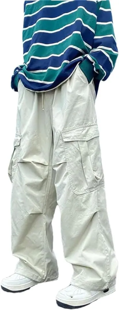 MenS Cargo Pants Loose Multi-Pocket Casual Trousers