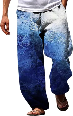 Men's Casual Loose Drawstring Sports Cotton Pants