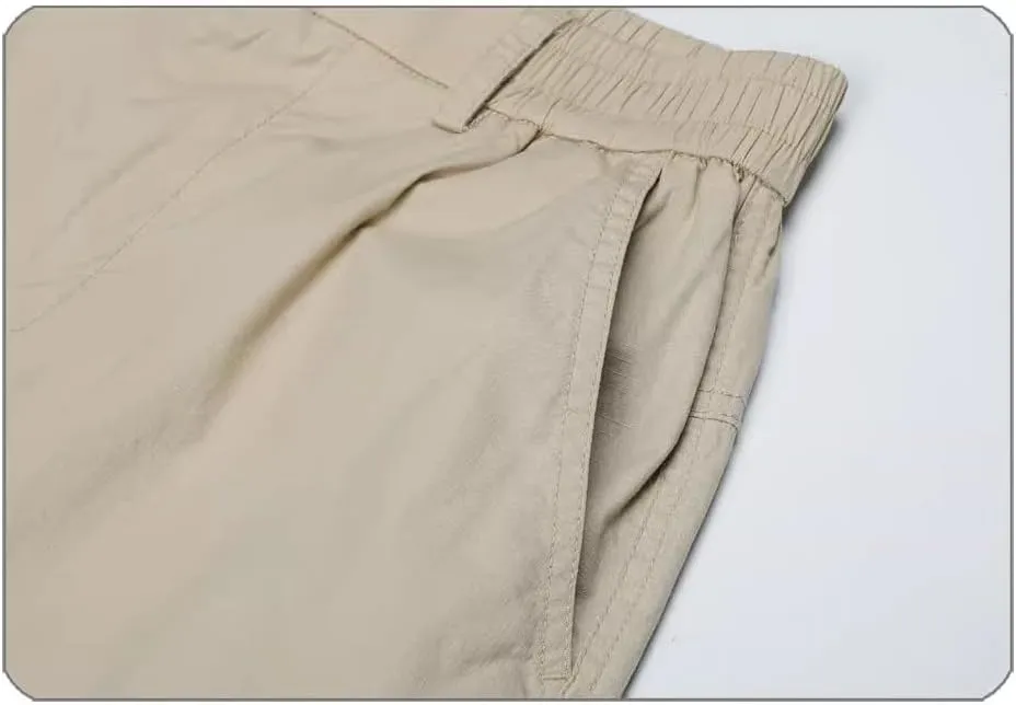 Men's Trouser Summer Lightweight Loose Wide-Leg Pants for Men