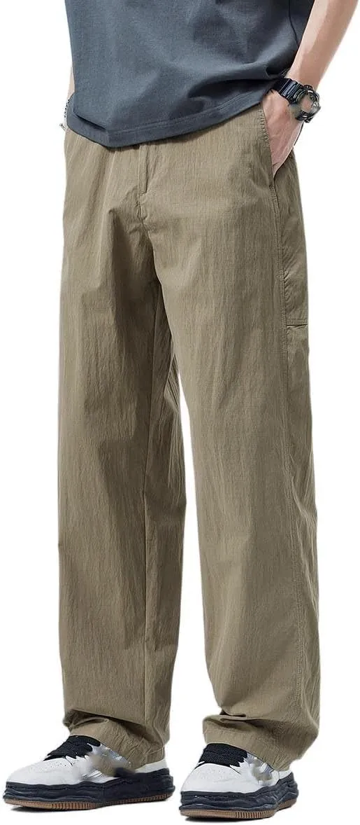 Men's Trouser Summer Sport Loose Straight Pants for Men