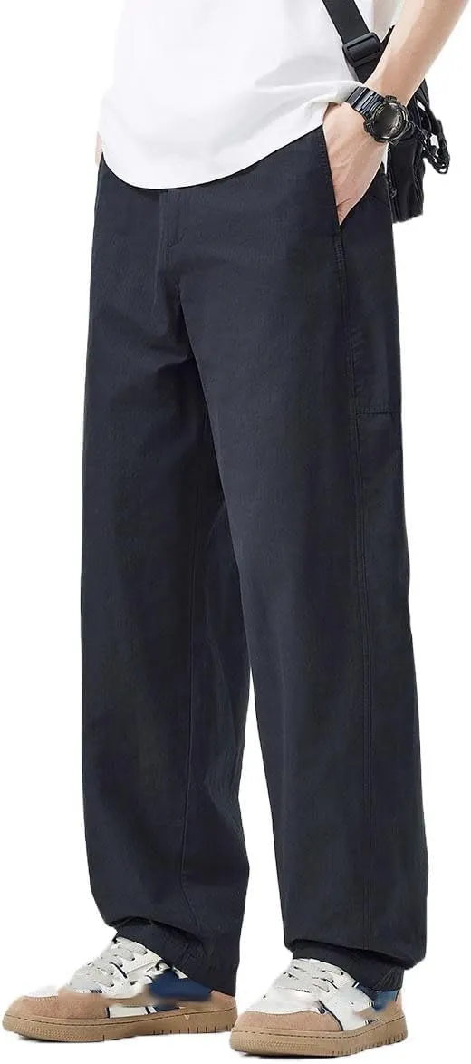 Men's Trouser Summer Sport Loose Straight Pants for Men