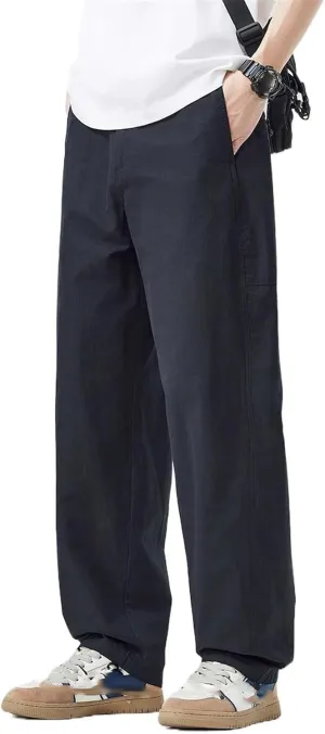 Men's Trouser Summer Sport Loose Straight Pants for Men