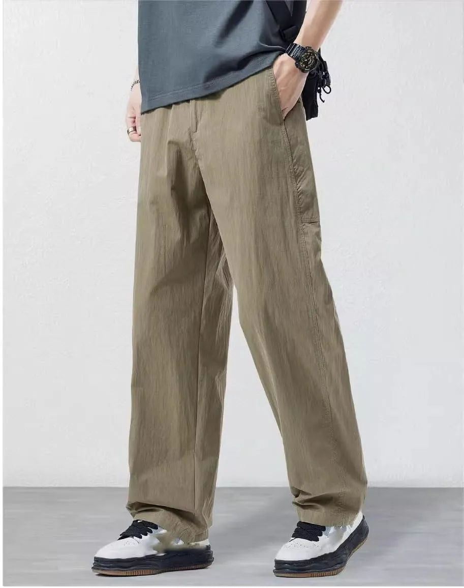Men's Trouser Summer Sport Loose Straight Pants for Men