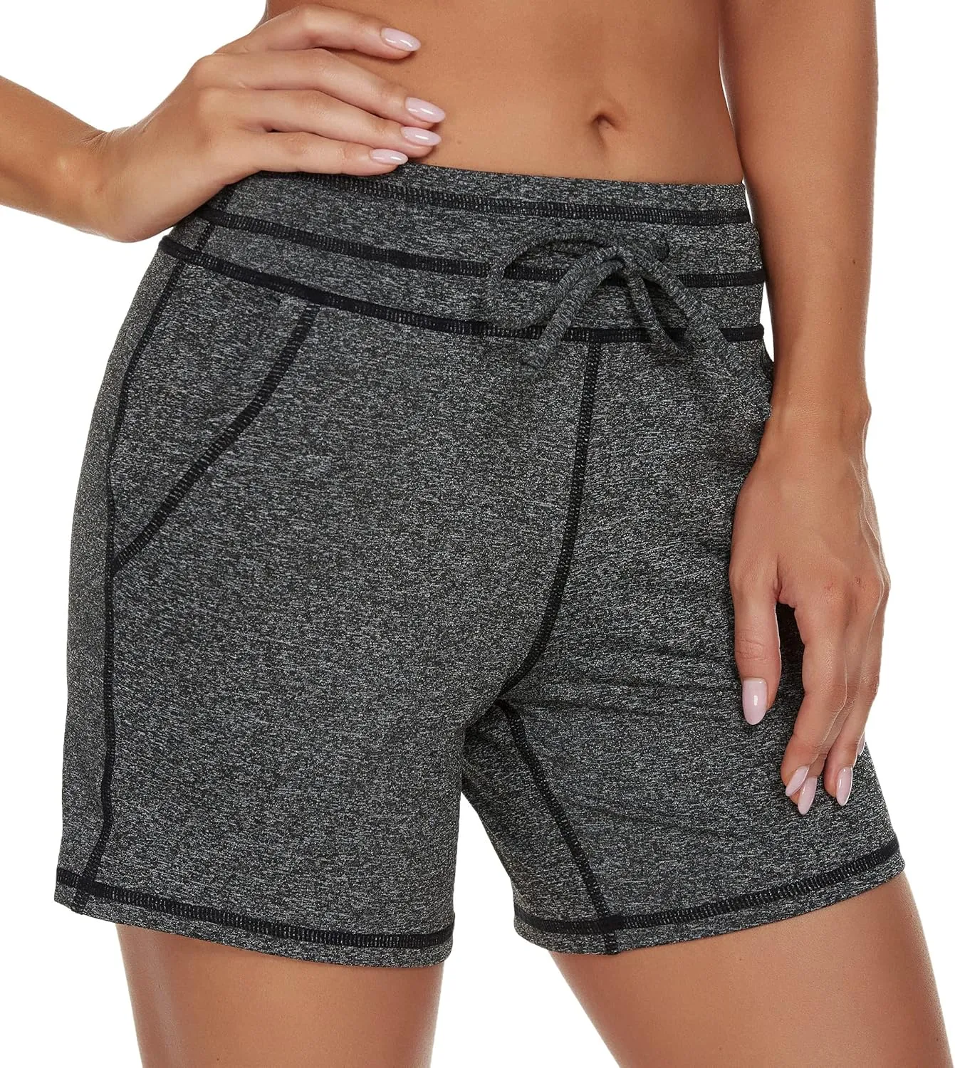MOUEEY Women's Workout Hiking Shorts Running Athletic Gym Shorts with Pockets