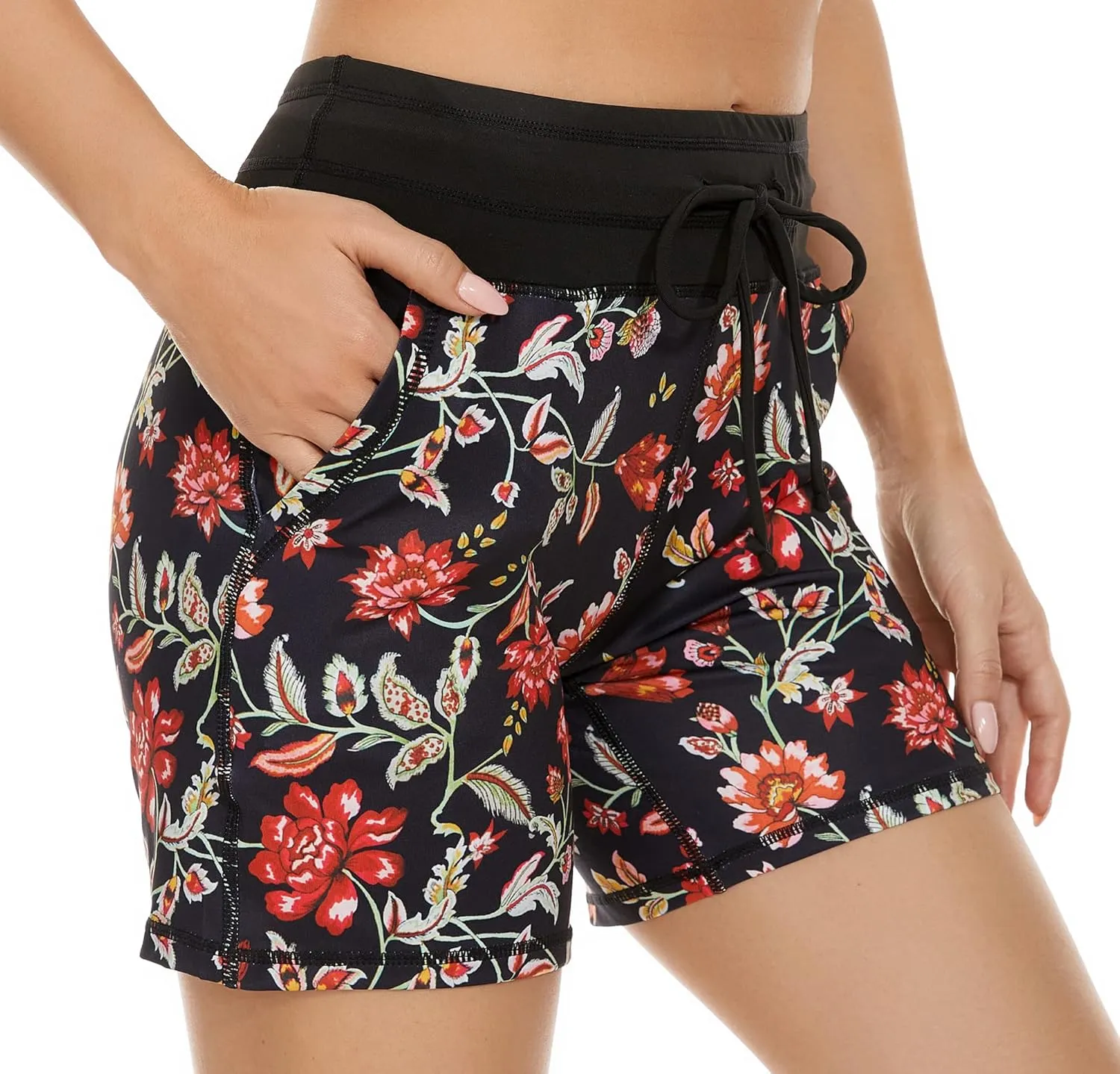 MOUEEY Women's Workout Hiking Shorts Running Athletic Gym Shorts with Pockets