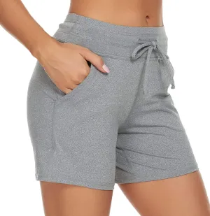 MOUEEY Women's Workout Hiking Shorts Running Athletic Gym Shorts with Pockets