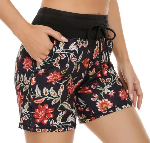 MOUEEY Women's Workout Hiking Shorts Running Athletic Gym Shorts with Pockets