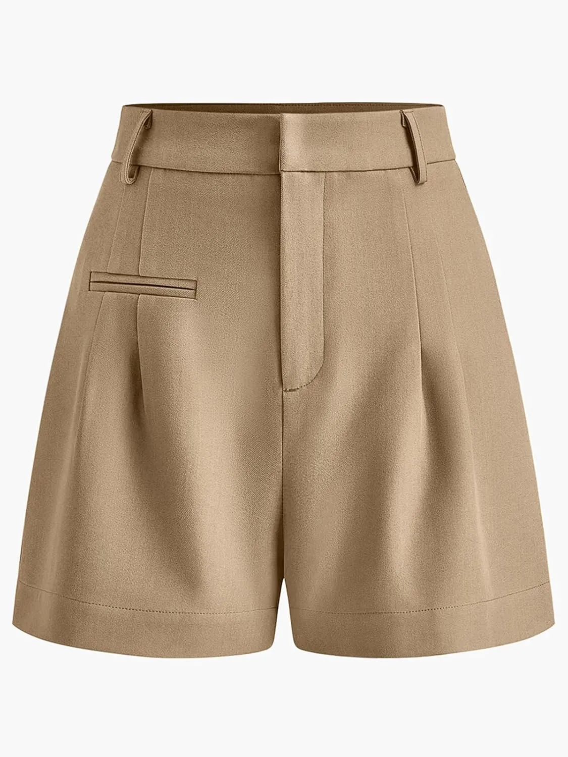 NIMIN Womens Shorts Dressy High Waisted 2025 Summer Trendy Business Casual Work Tailored Shorts Without Pockets Belts