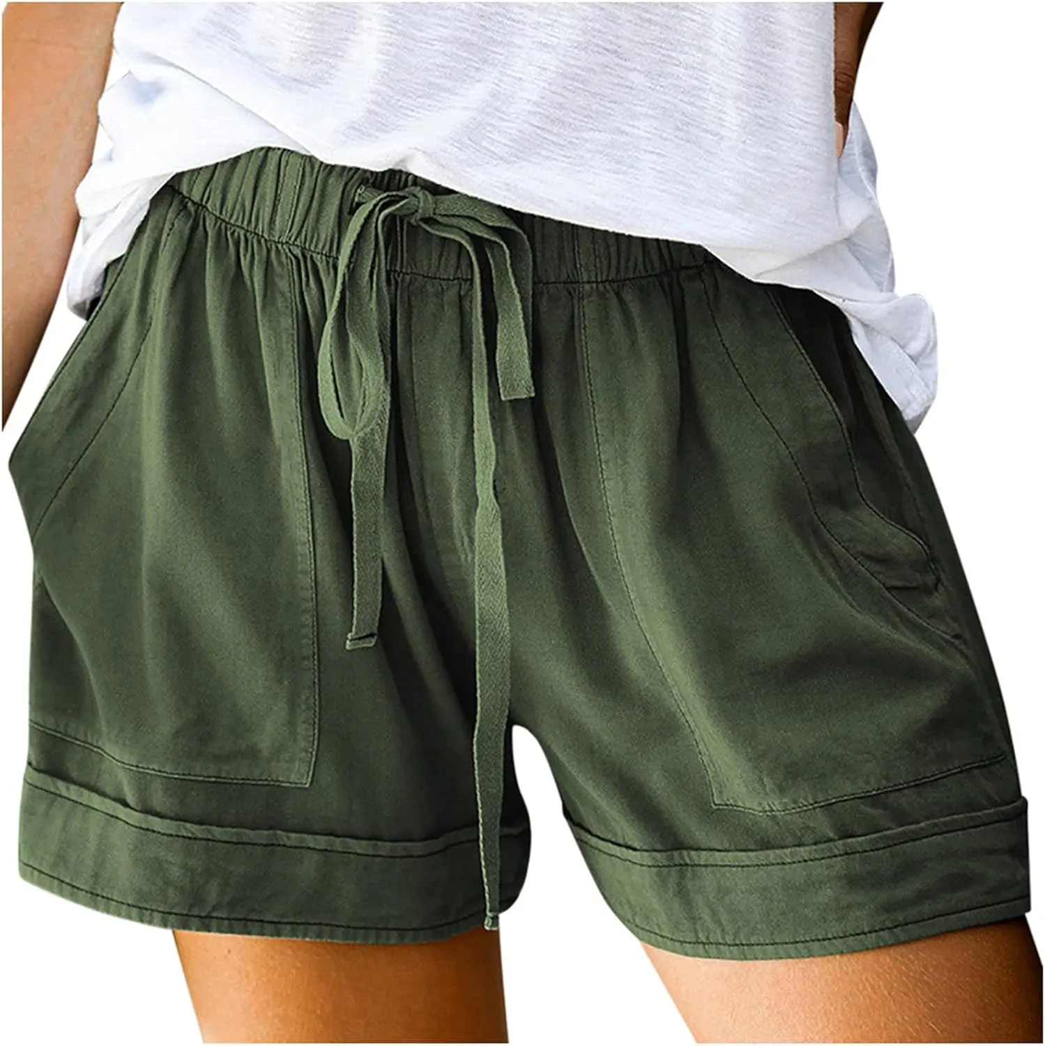 Plus Size Shorts Casual Striped Shorts Pocket Pants Plus Size Shorts Gym Shorts Womens Blue Jean Swim Shorts Women