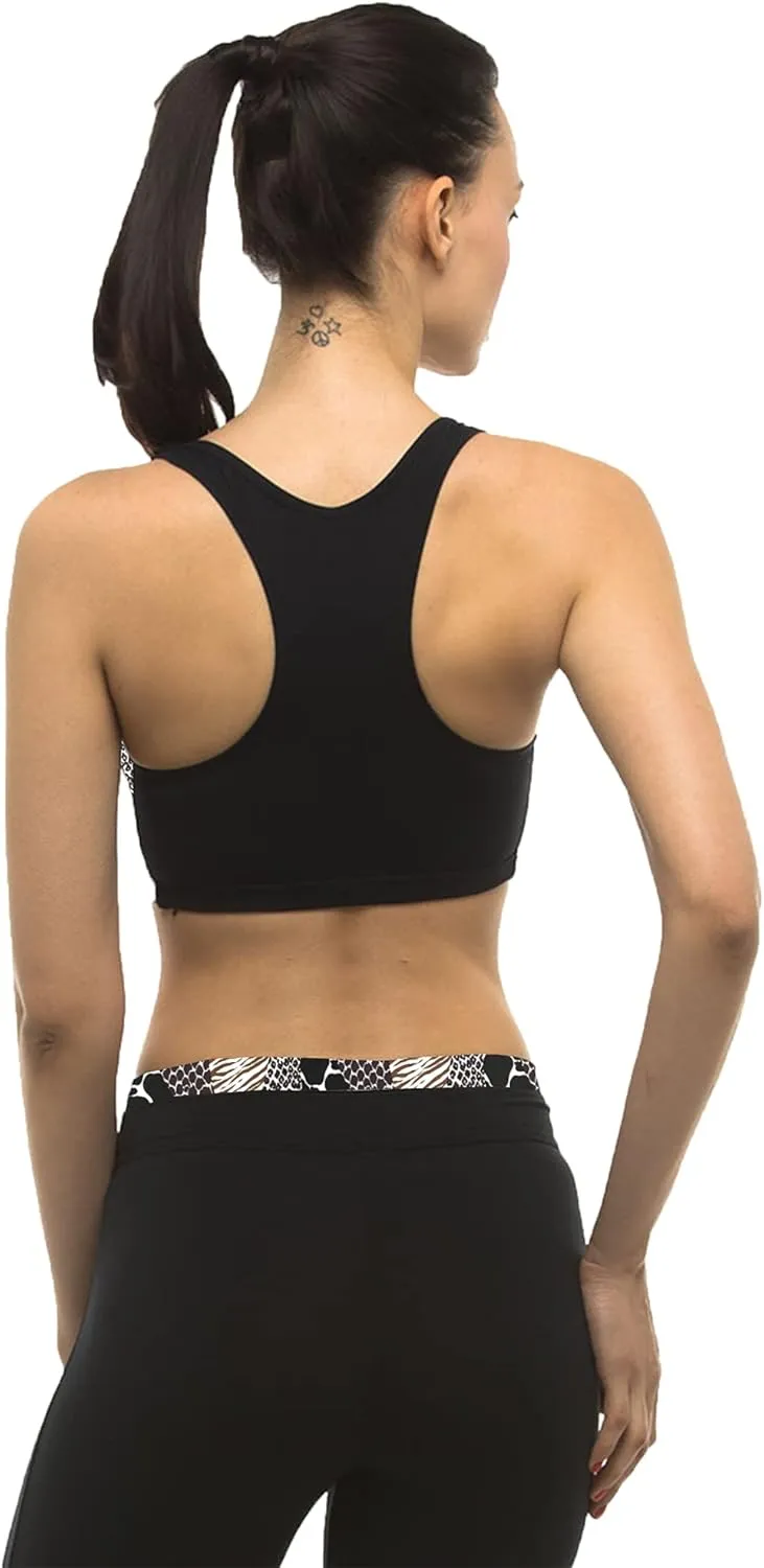 Private Island Women UPF 50  Swim Tank Bra Short Top Sports Bras Swimsuit Rash Guard (YST)