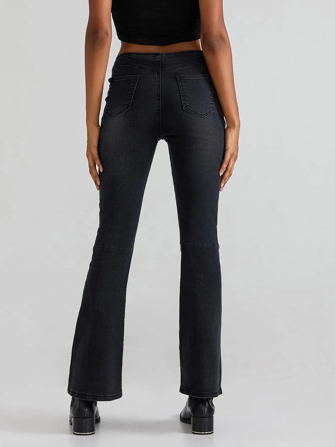 Skinny High Waisted Bell Bottom Jeans for Women Flare Jeans for Women Stretch Wide Leg Jeans