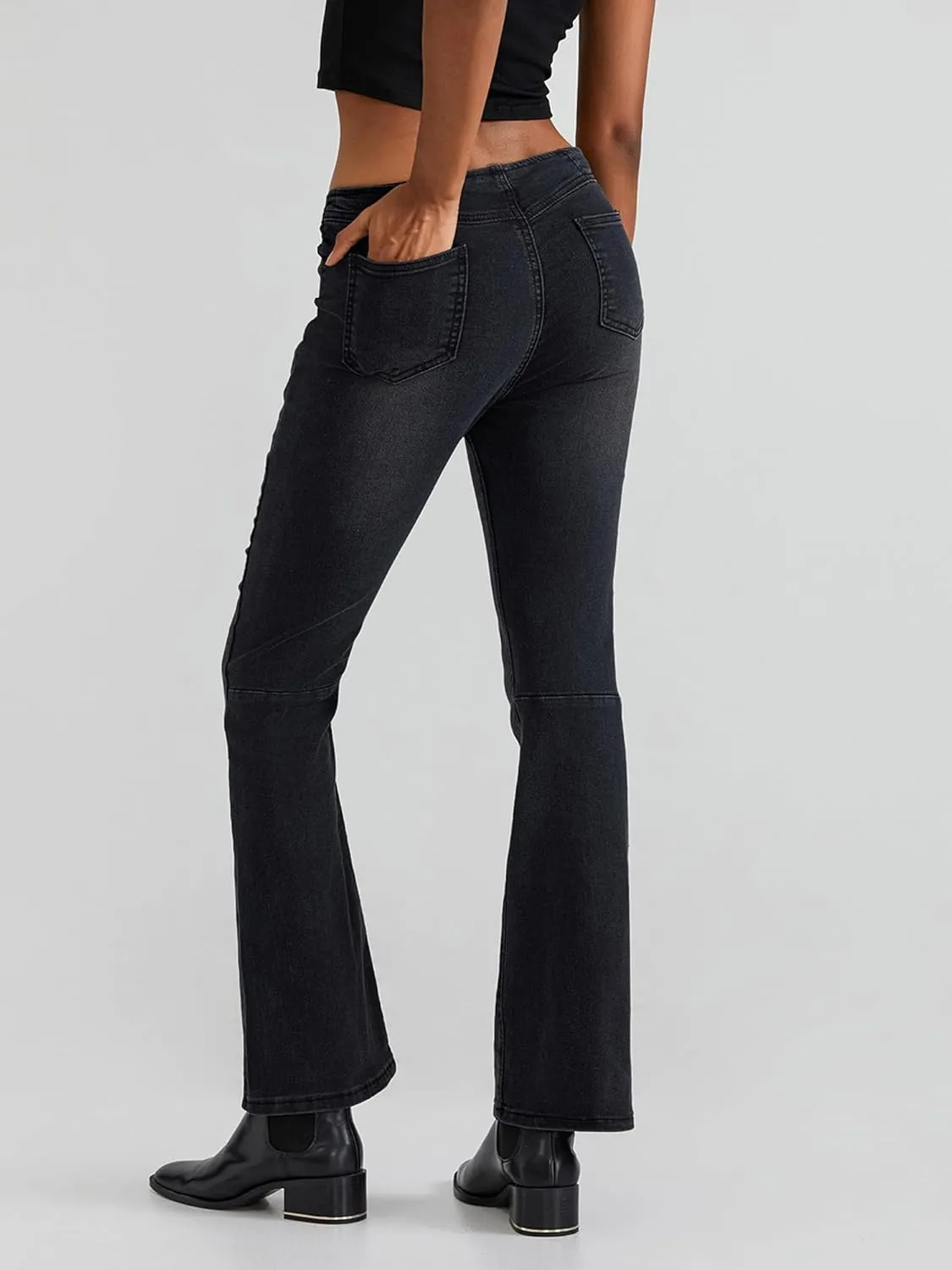 Skinny High Waisted Bell Bottom Jeans for Women Flare Jeans for Women Stretch Wide Leg Jeans