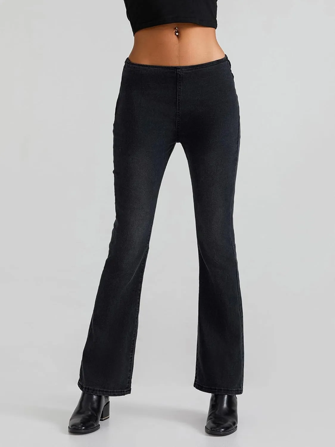 Skinny High Waisted Bell Bottom Jeans for Women Flare Jeans for Women Stretch Wide Leg Jeans
