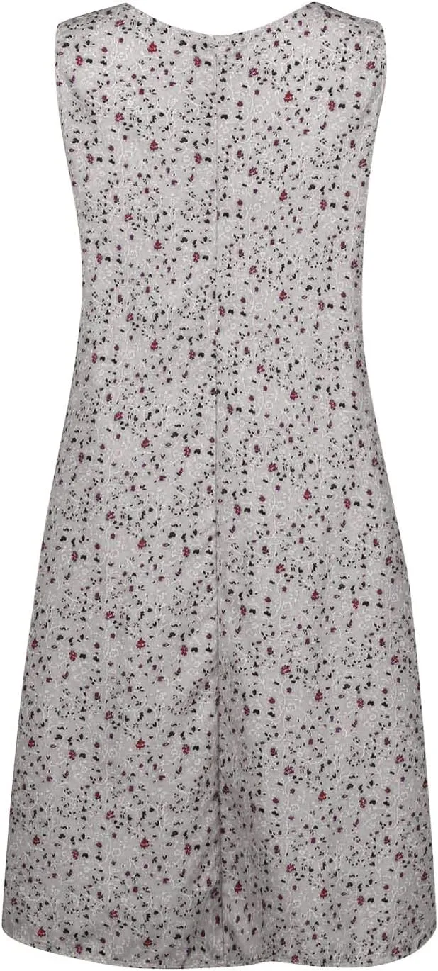 Sun Dresses Women Tank Dress Summer Cute Dresses Short Dress Sleeveless Casual Ruffle Floral Dress with Pockets