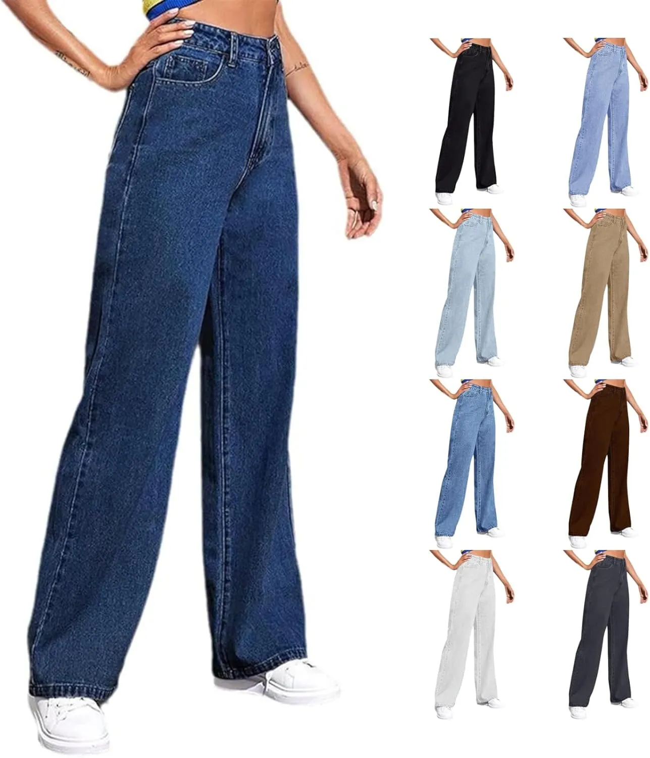 Sweatpants That Look Like Jeans, Boyfriend Jeans, Sweatpant Jean: High Waisted with Pockets, Cute Petite Jean