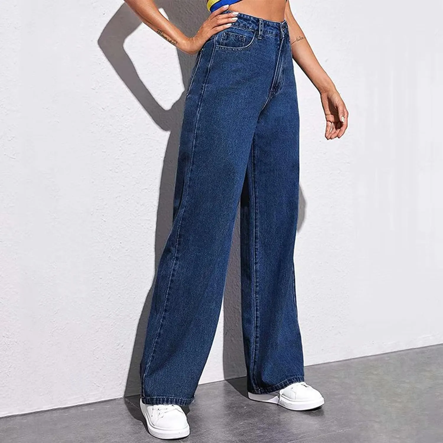 Sweatpants That Look Like Jeans, Boyfriend Jeans, Sweatpant Jean: High Waisted with Pockets, Cute Petite Jean