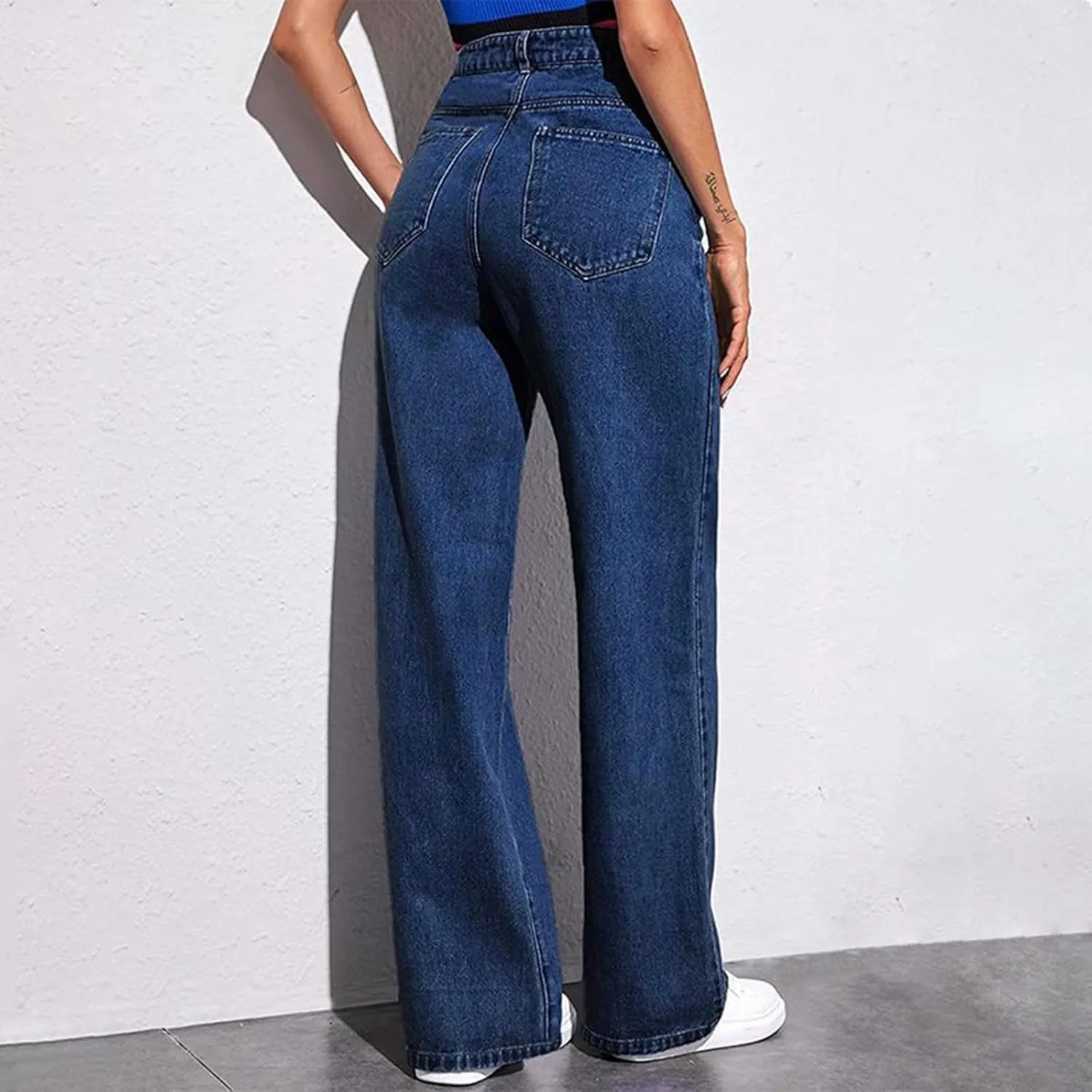 Sweatpants That Look Like Jeans, Boyfriend Jeans, Sweatpant Jean: High Waisted with Pockets, Cute Petite Jean