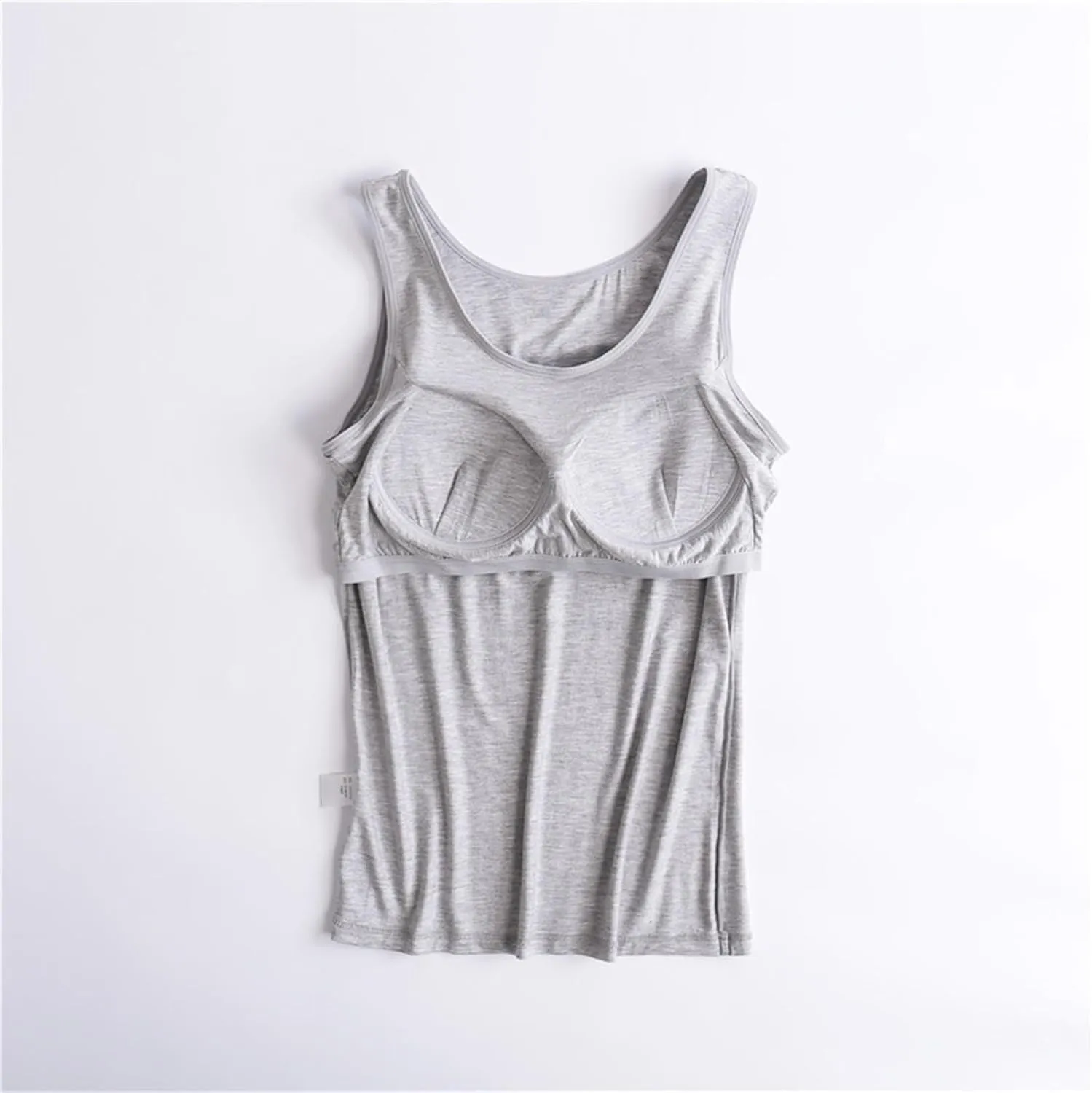 Tank Top with Built in Bra for Women Casual Summer Sleeveless Gym Crop Tops Workout Athletic Yoga Shirts