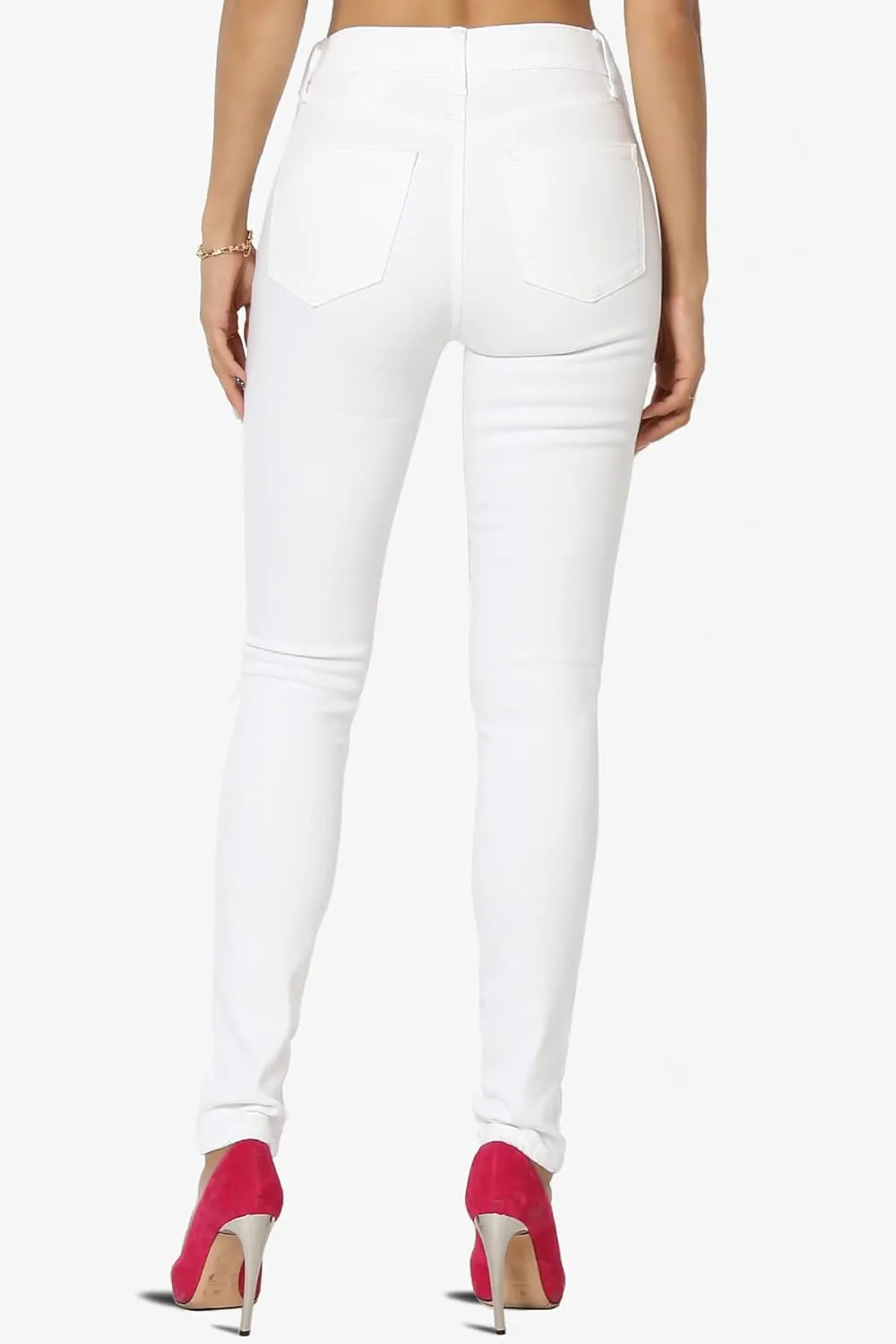 TheMogan Vintage Distressed Washed Stretch Denim Skinny Jeans