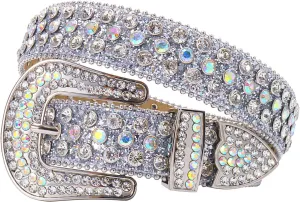 TINIDI Luxury Strap Men Women Rhinestones Belt Western Bling Bling Crystal Diamond Studded Belts