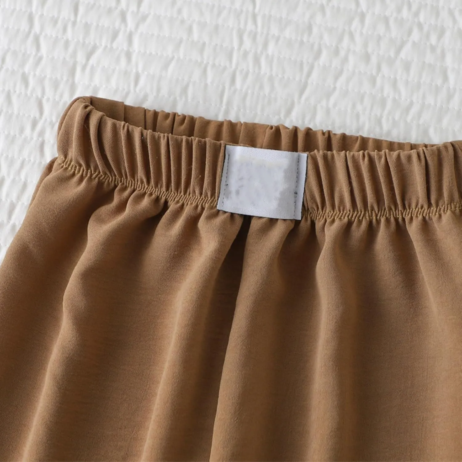 Toddler Boys Girls Baggy Sweatpants Kids Wide Leg Loose Fit Trousers Elastic Waist Loose Pants Solid Color Thin Joggers
