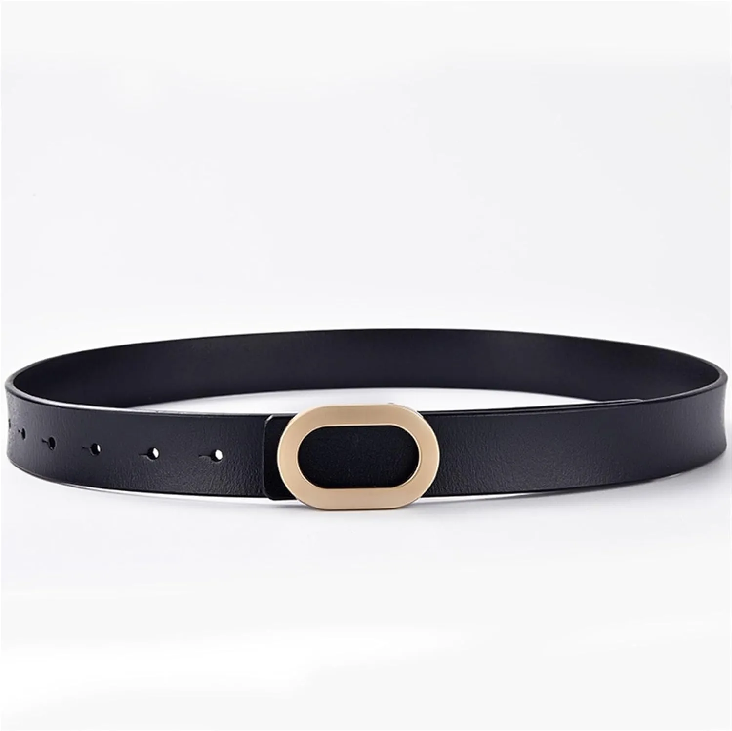 Waist Belt Adjustable Women's Waist Belts Cowhide Belt Fashion Simple Versatile Denim Belts Alloy Buckle Dress