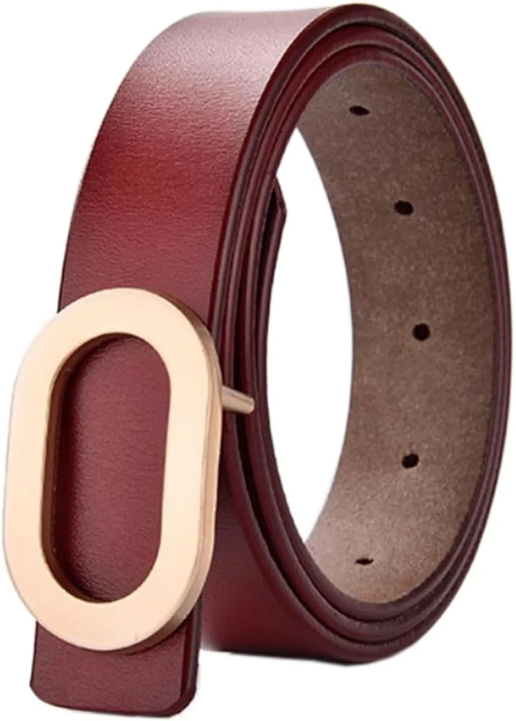 Waist Belt Adjustable Women's Waist Belts Cowhide Belt Fashion Simple Versatile Denim Belts Alloy Buckle Dress
